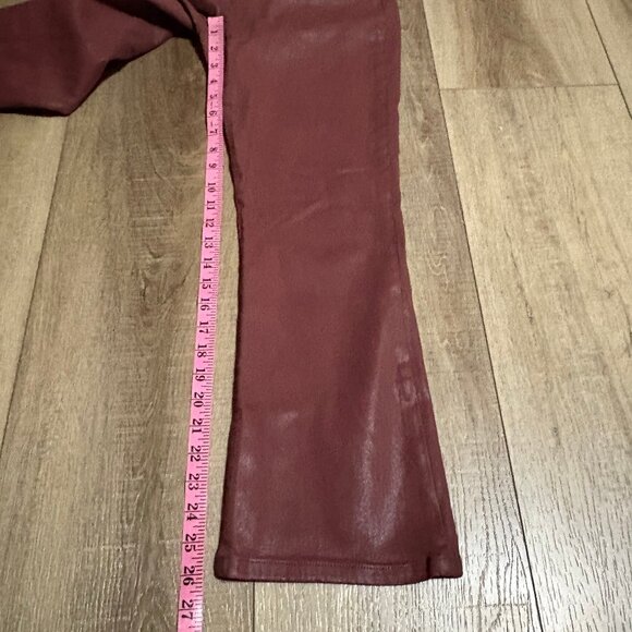 JOE'S Mid Rise Coated Bootcut Jeans Size 29 Marsala - Picture 10 of 13